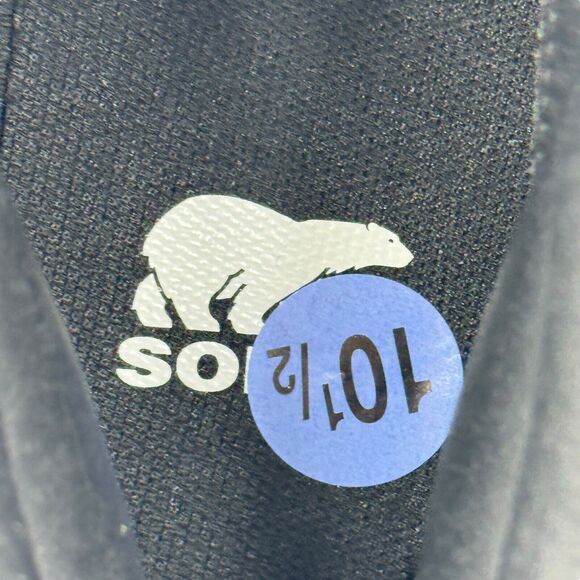 Sorel Hi Line Hiking Boot Women's SZ 10.5 Black Suede Leather NEW Athletic Chunk - Picture 9 of 10